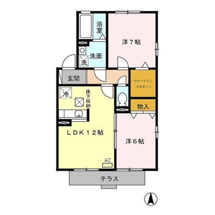 エミール Aの間取り