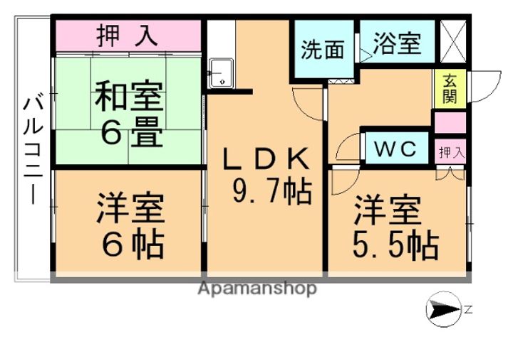 キャッスルエポック202の間取り