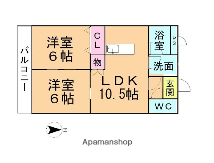 MITAKAマンション笠木(笠木町)の間取り