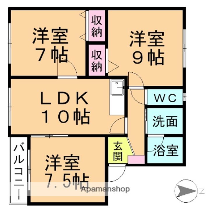 SUPREME MATUNO103の間取り