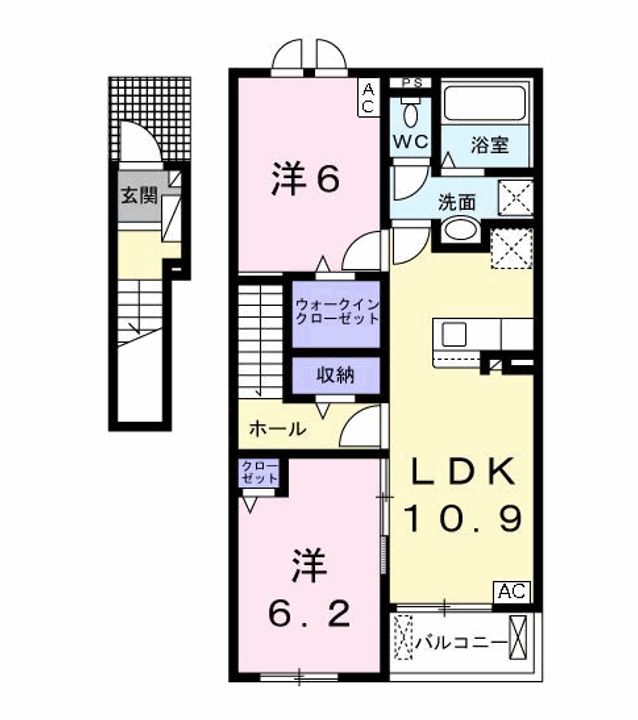 カーサ ノア Ⅰの間取り