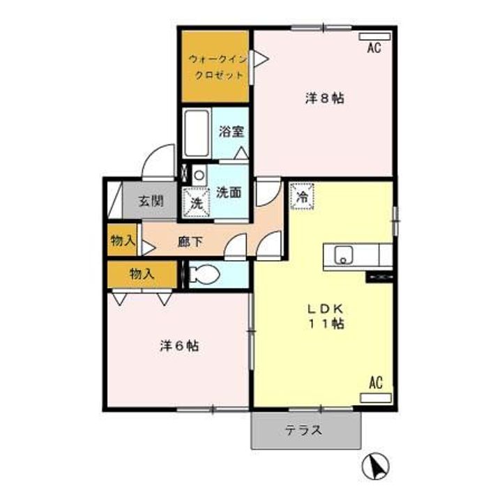 ルピナ那加の間取り