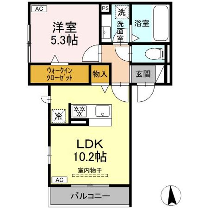 レセンテさくらIIの間取り