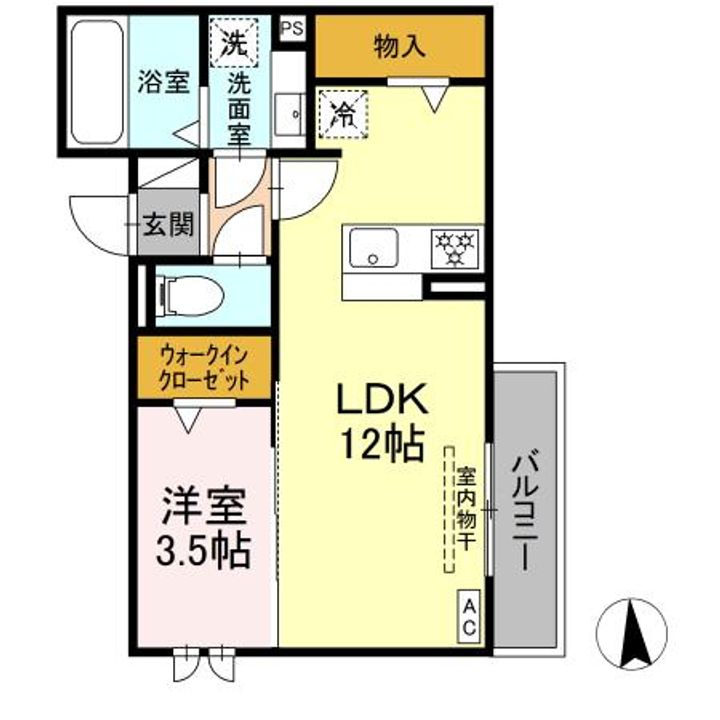 レセンテさくらIIの間取り