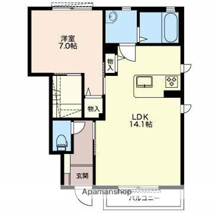 アッシュ Aの間取り