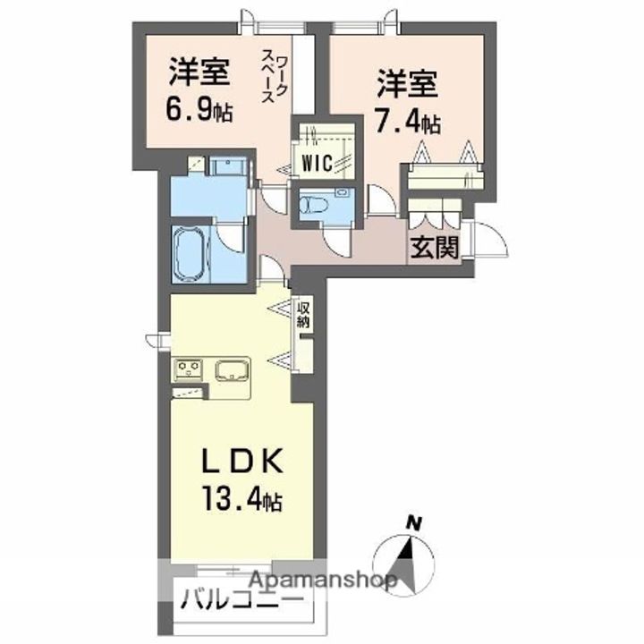 シャーメゾンプレミアスの間取り