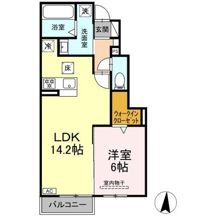 セレスティア岐南 SOUTHの間取り