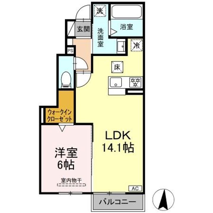 セレスティア岐南 SOUTHの間取り