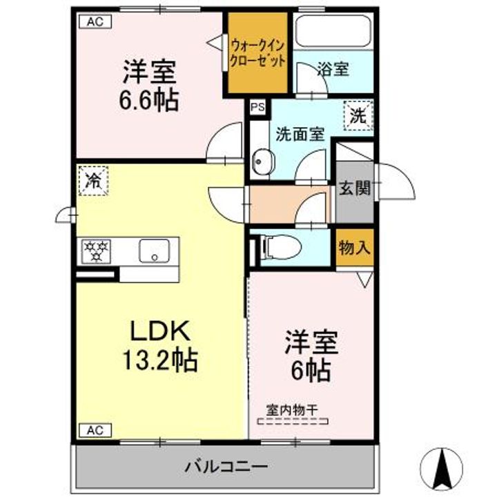 DーROOM大川の間取り