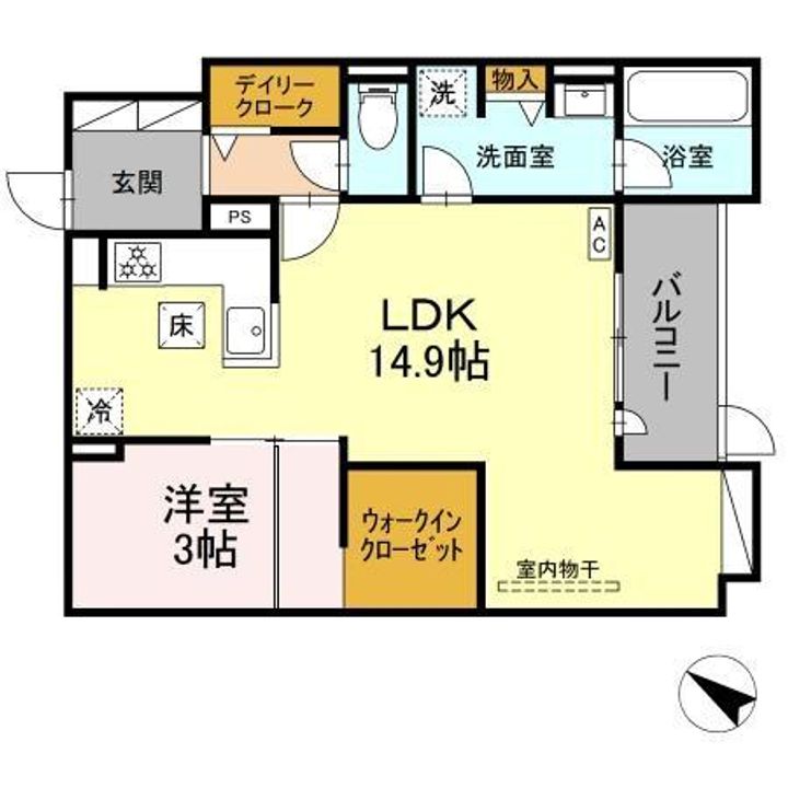 EUZAK RESIDENCE GIFU WEST(ユーザックレの間取り