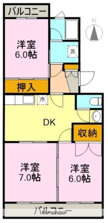 プラスパァエムA201の間取り