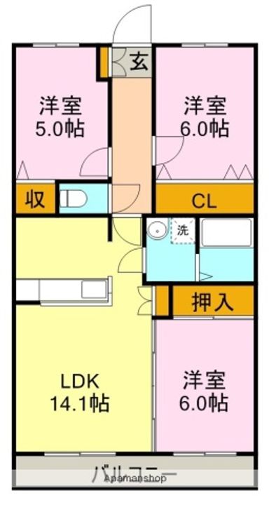 カサグランデの間取り