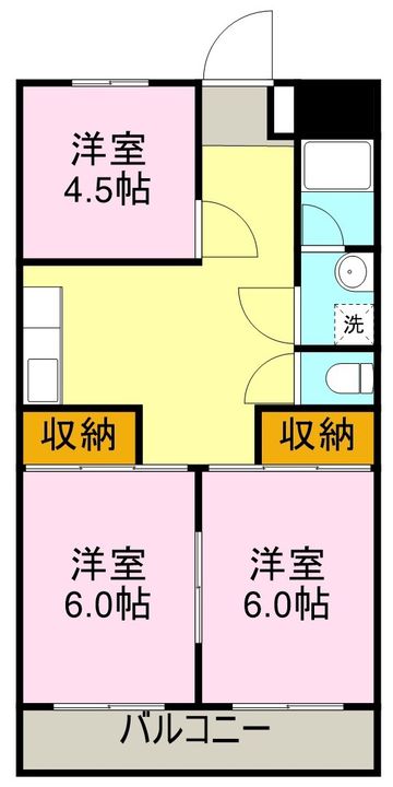 グリーンハイツ増田の間取り