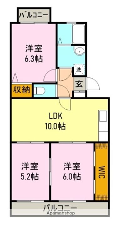 リバーパーク305の間取り