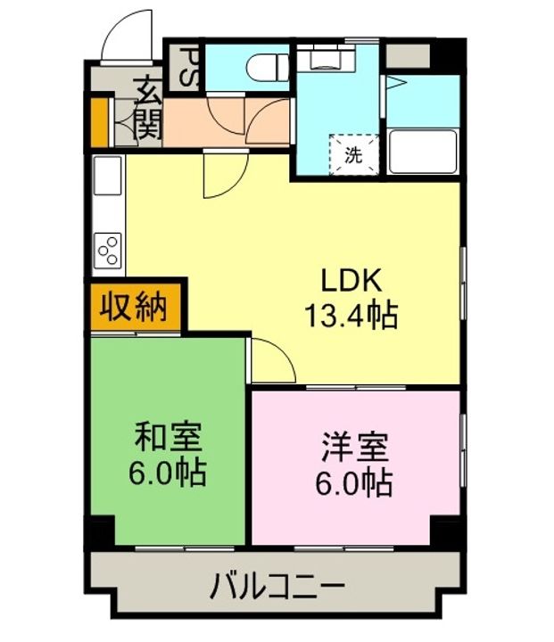 ツインズマンションT-34の間取り