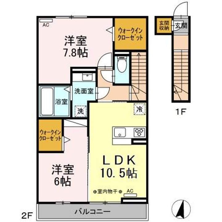 DーROOM能島の間取り