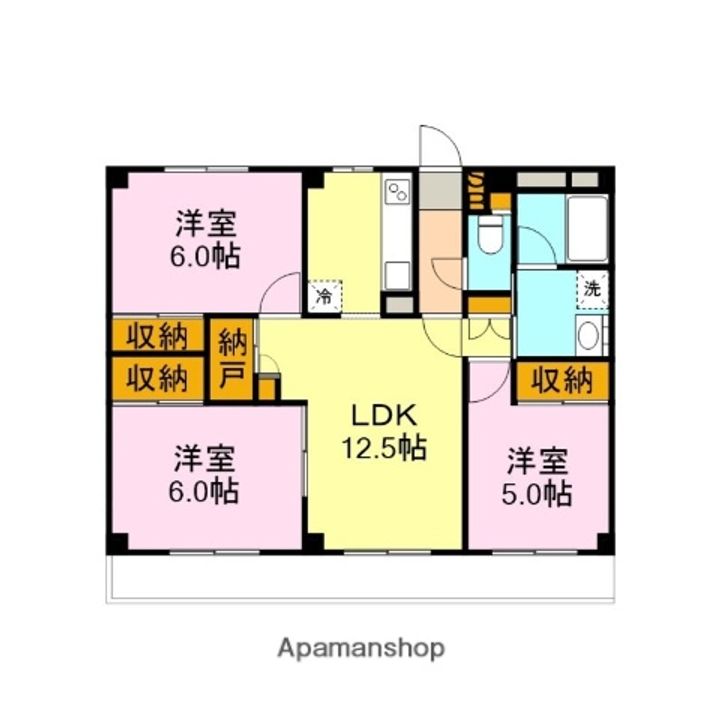 カーサ長窪B212の間取り