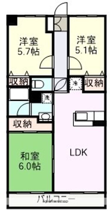 セントラル徳倉の間取り