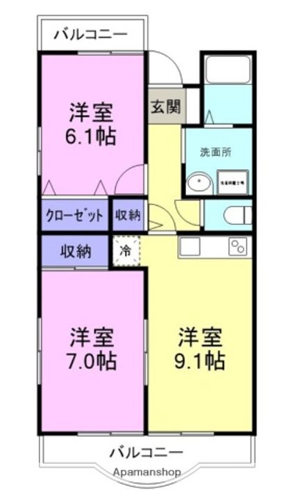 アンビシオン函南の間取り