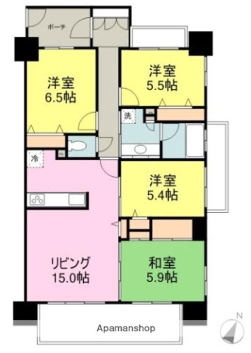 サーパス三島南本町の間取り