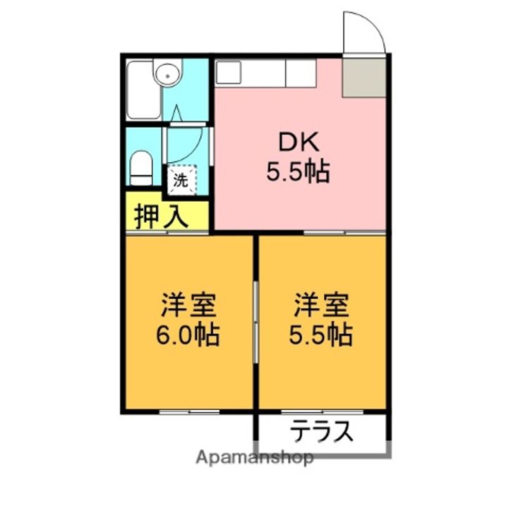 タウニィ小林の間取り