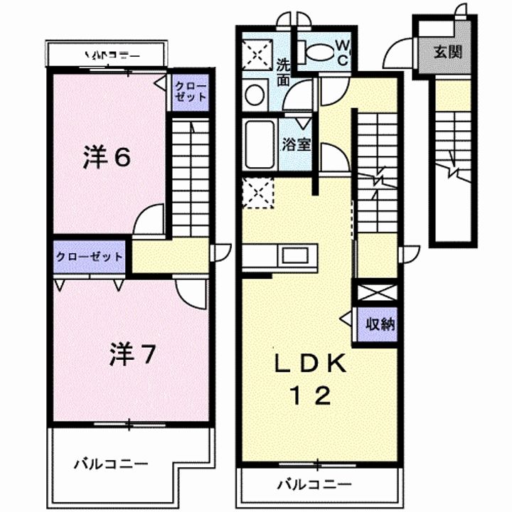 カルフールAの間取り