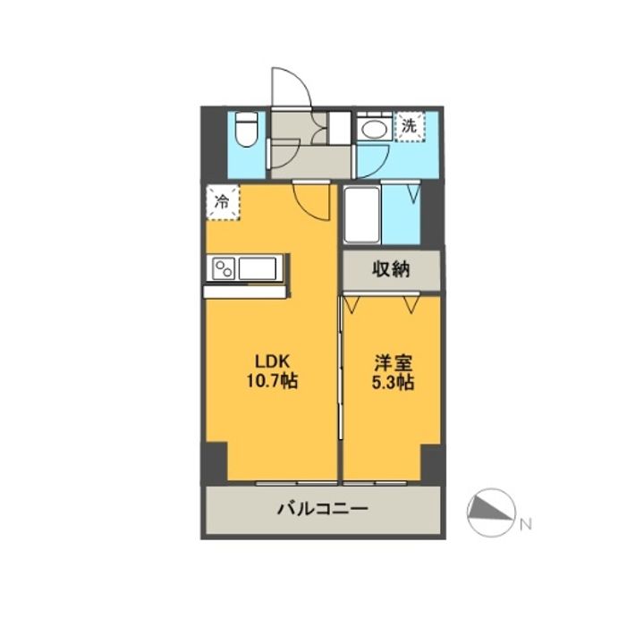 ソレイユ北田町の間取り