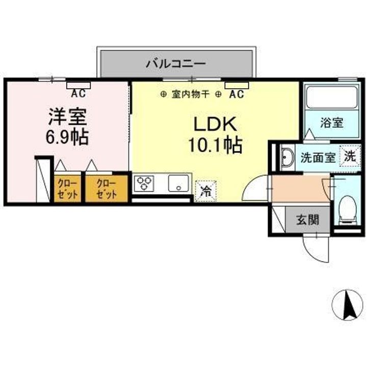 マーメゾン 東田中の間取り