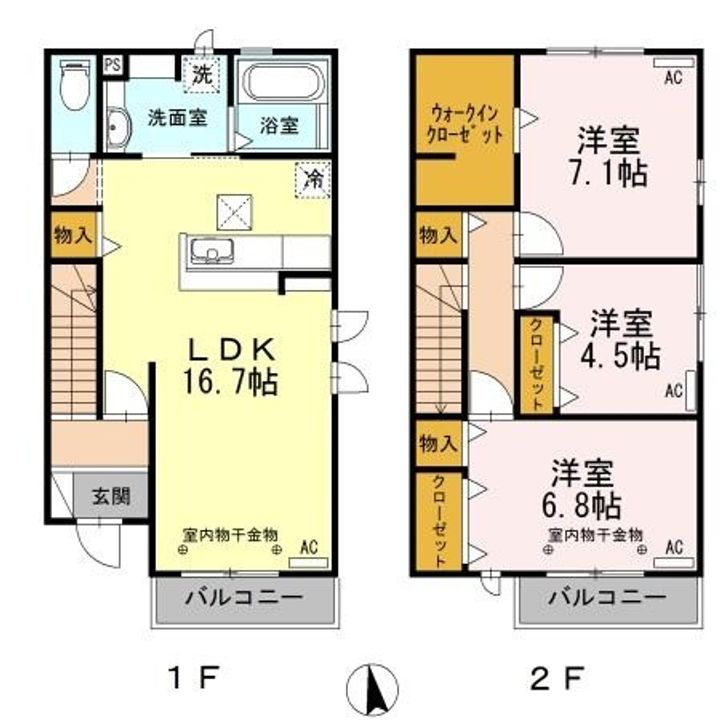 ボンヌ シャンスの間取り
