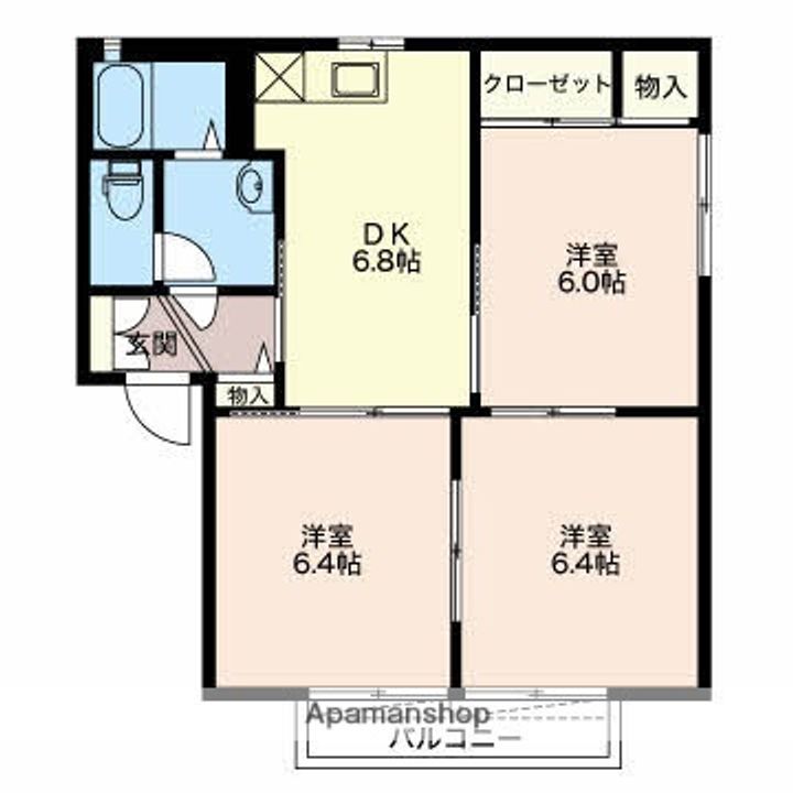 サンモールえん樹の間取り