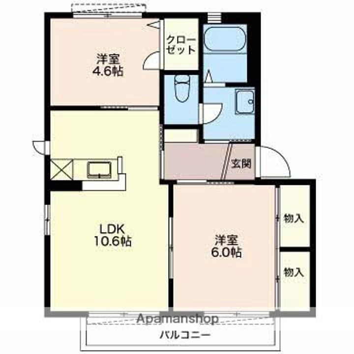 バリュージュ桜堤Cの間取り
