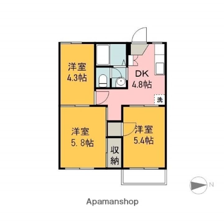フレグランス今沢の間取り