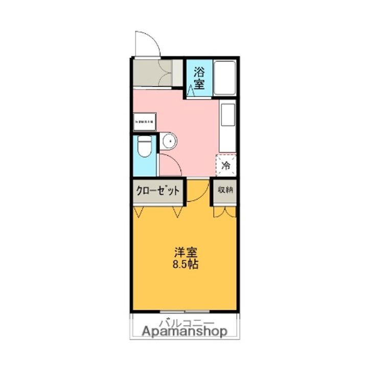静岡県三島市平田の賃貸マンションの間取り