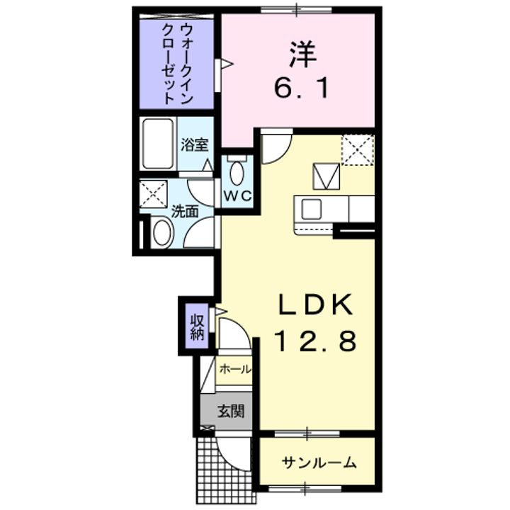 ヴィラ・トレポッツィAの間取り