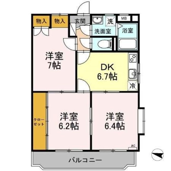 エルメーヌの間取り