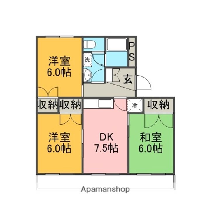 長谷川マンションⅠの間取り