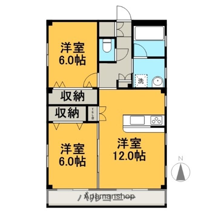 サンハイムの間取り