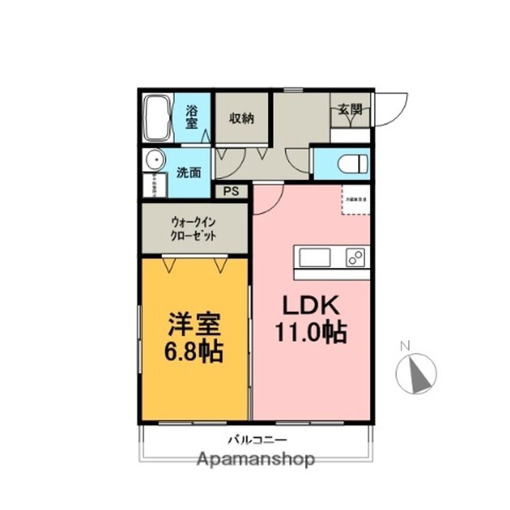 ラポール今沢の間取り