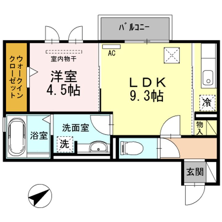 CLE DU BONHEUR(クレドボヌール) 2番館の間取り