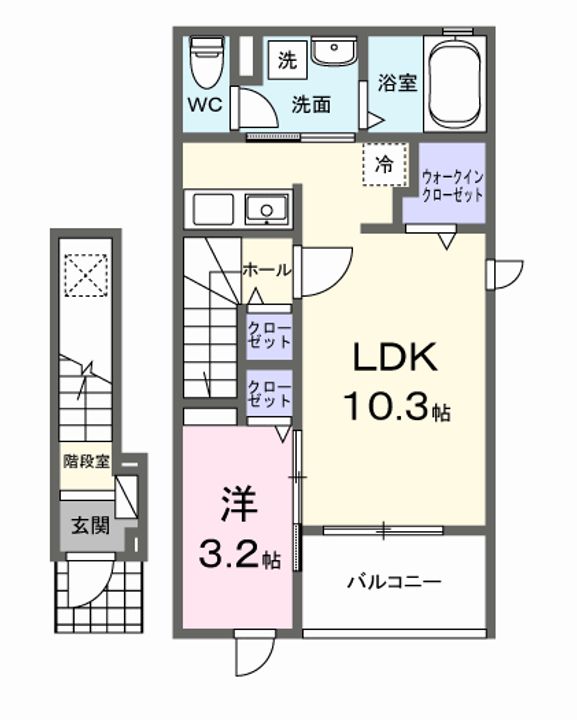 シンデンワンの間取り