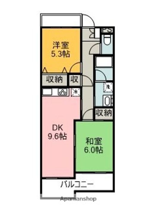 ポヌール香貫302の間取り