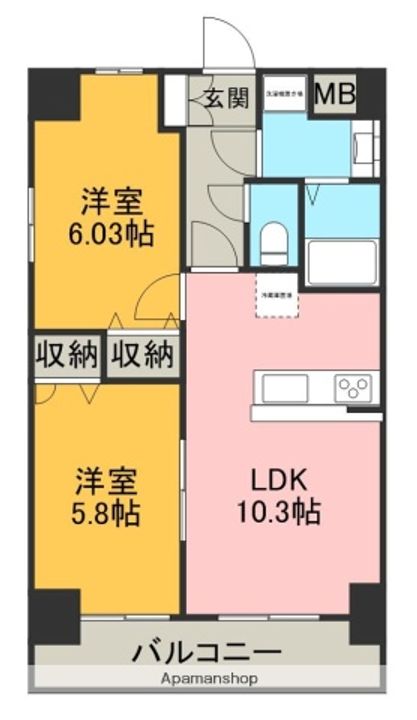 ブリーズ御殿場の間取り