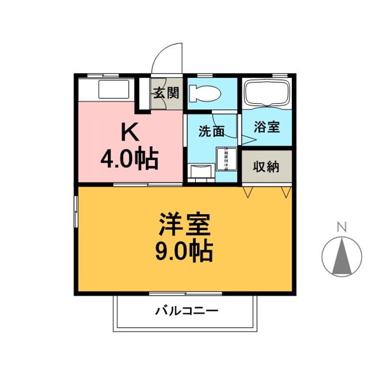 セジュール西添 Aの間取り