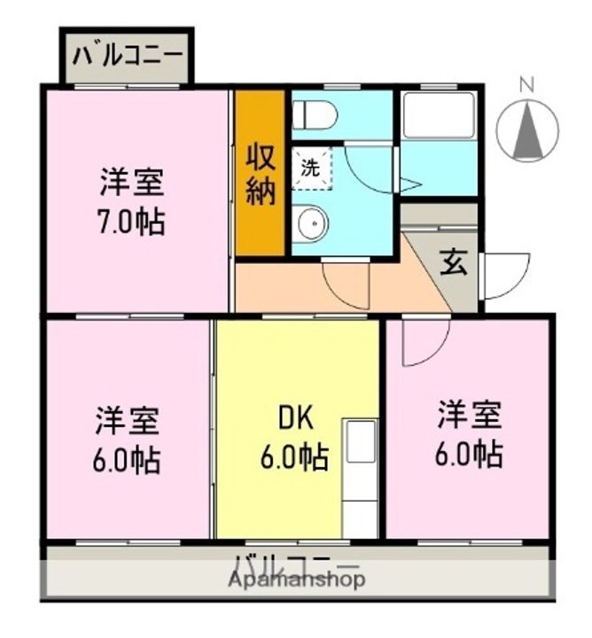 ラフォーレくらばⅠの間取り