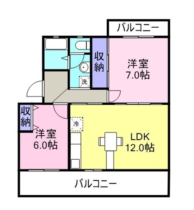 カターラ三清103の間取り