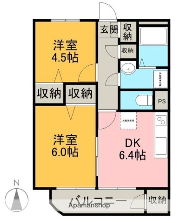 ルーエ21の間取り