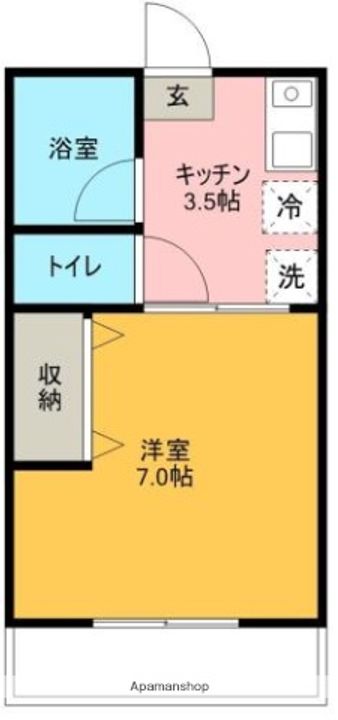 シティハイムカツマタの間取り