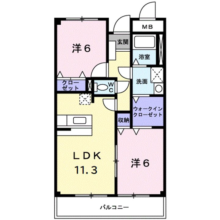 リヴィエールブーシュの間取り