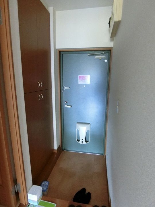ラフィーネ壱番館101の玄関