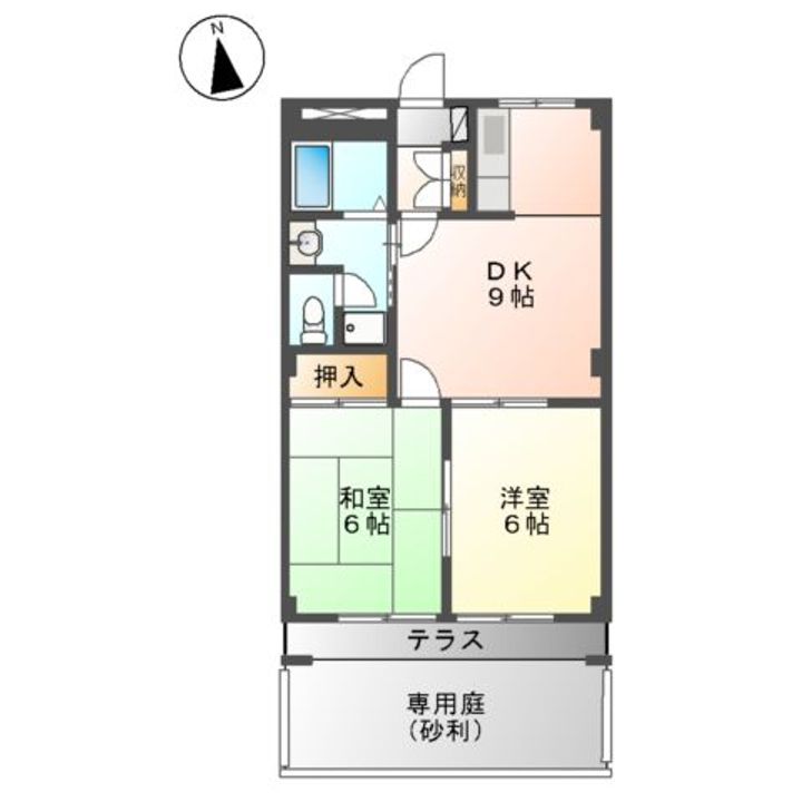 パレス野添の間取り